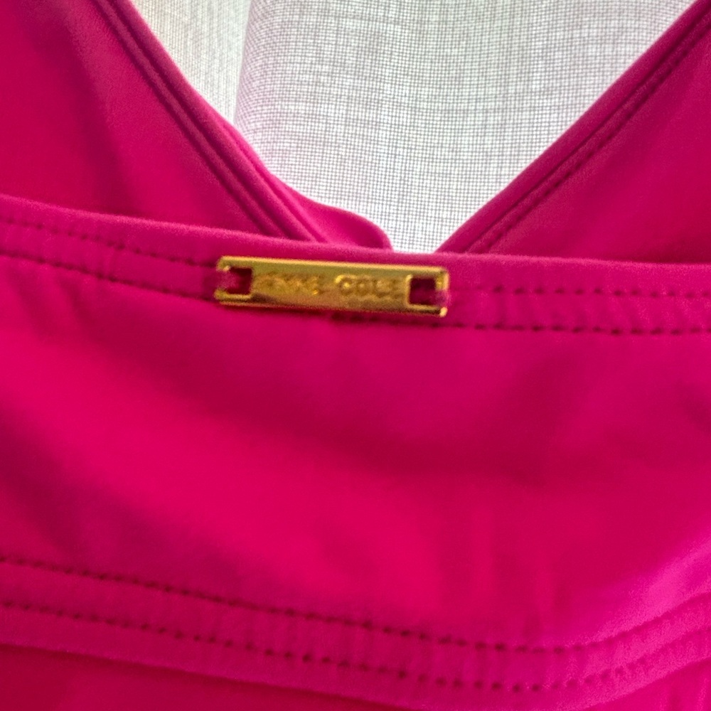 Anne Cole Women’s Magenta Twist-Front Swim Tankini Top Size 38B/C 💓